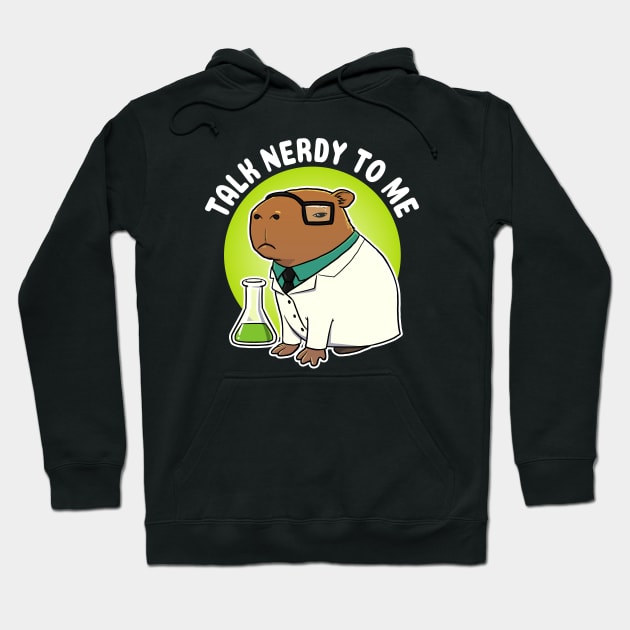 Talk nerdy to me Capybara Science Hoodie by capydays